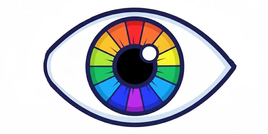 홍채 색상 아이콘